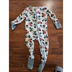 Angel Dear Bamboo Tractor Pjs Double Zipper Gender Neutral Sleeper